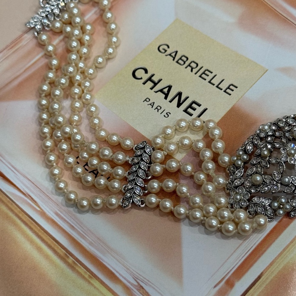 Vintage MONET Multi-Strand Pearl Necklace - Picture 10 of 11